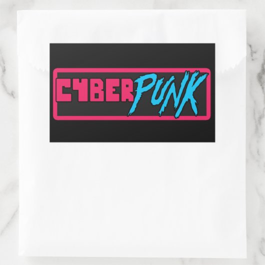 'Cyberpunk' - Glossy Sticker (Tasche)