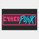 'Cyberpunk' - Glossy Sticker (Vorderseite)