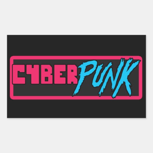 'Cyberpunk' - Glossy Sticker (Vorderseite)