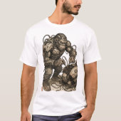 Cyberpunk Gorilla Mecha T-Shirt (Vorderseite)