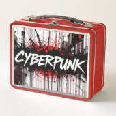Cyberpunk Graffiti Metal Lunchbox - Streetcode (Vorderseite)