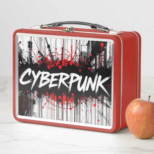 Cyberpunk Graffiti Metal Lunchbox - Streetcode (Beispiel)