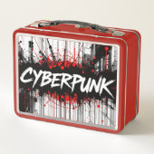 Cyberpunk Graffiti Metal Lunchbox - Streetcode (Rückseite)