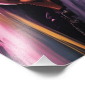 Cyberpunk Grande Portrait Fotodruck (Ecke)