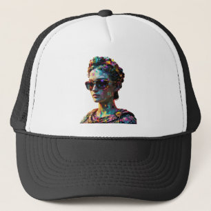 Cyberpunk Griechische Statue Hat-Vaporwave-Ästheti Truckerkappe