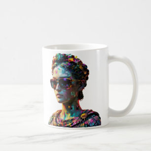 Cyberpunk Griechische Statue Tasse - Vaporwave Äst