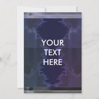 Cyberpunk-Grunge-Blank-Karte | Gritty Futuristic Feiertagskarte