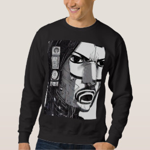 Cyberpunk Hacker Computer Geek design_13 Sweatshirt
