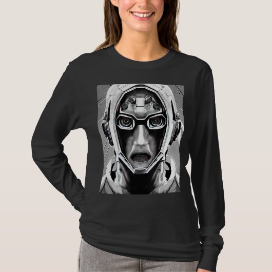 Cyberpunk Hacker Computer Geek design_17 T-Shirt (Vorderseite)