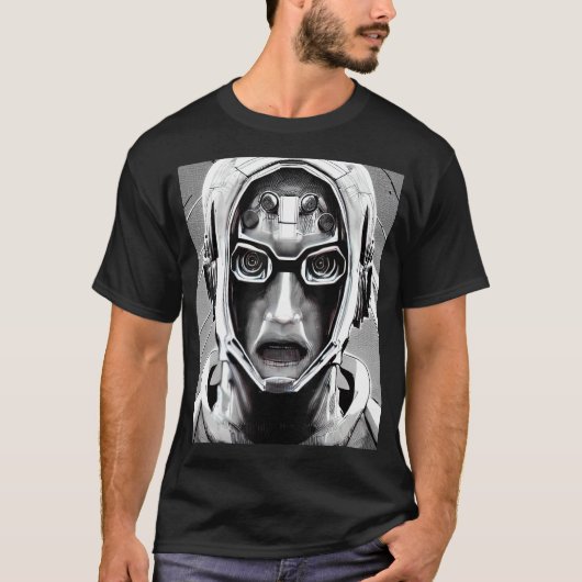 Cyberpunk Hacker Computer Geek design_17 T-Shirt (Vorderseite)