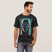 Cyberpunk Hacker Computer Geek design_18 T-Shirt (Vorne ganz)