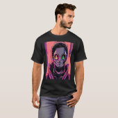 Cyberpunk Hacker Computer Geek Design_2 T-Shirt (Vorne ganz)