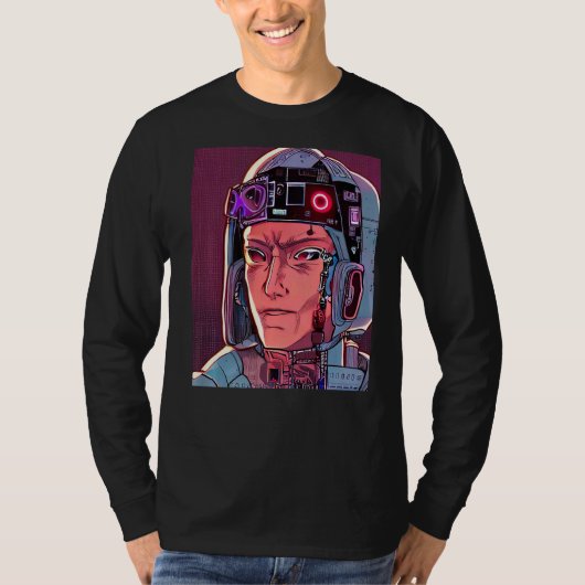 Cyberpunk Hacker Computer Geek Design Premium_27 T-Shirt (Vorderseite)