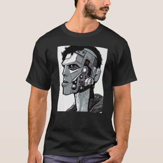 Cyberpunk Hacker Computer Geek Design Premium_3 T-Shirt (Vorderseite)