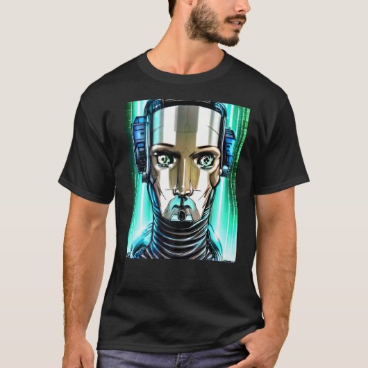 Cyberpunk Hacker Computer Geek Design Premium_3 T-Shirt (Vorderseite)