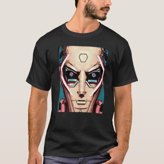 Cyberpunk Hacker Computer Geek Design Premium_7 T-Shirt (Vorderseite)