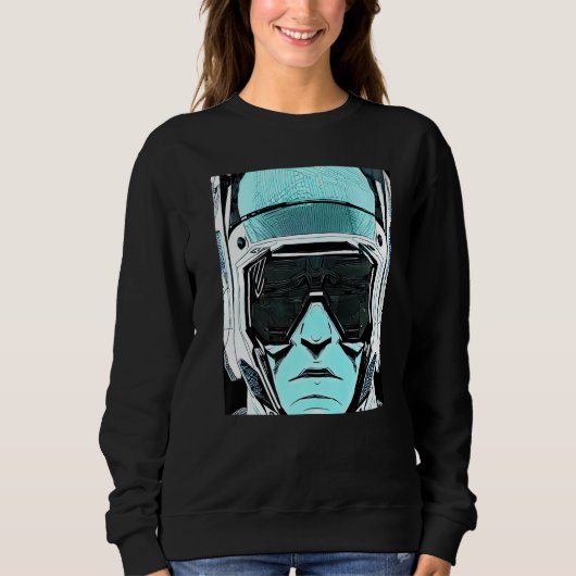 Cyberpunk Hacker Computer Geek Design Premium_9 Sweatshirt (Vorderseite)