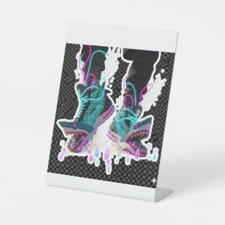 Cyberpunk-Hai-Brainrot-Aufkleber brainrot Sockelschild
