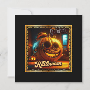 CYBERPUNK HALLOWEEN PUMPKIN EINLADUNG