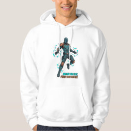 Cyberpunk-Held - Dynamische Comic-Kunst Hoodie