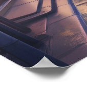 Cyberpunk Japan Street Neon Cityscape Anime modern Poster (Ecke)