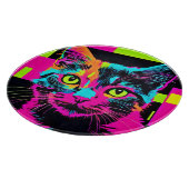 Cyberpunk Kitty Art Schneidebrett (Ecke)