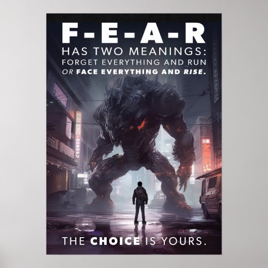 Cyberpunk - Krieger, Fitness, Workout, Erfolg Poster (Vorne)