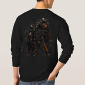 Cyberpunk-Krieger T-Shirt (Rückseite)
