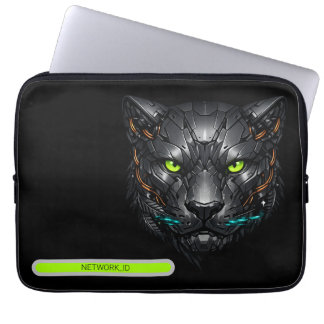 Cyberpunk Kybernetischer Panther Gamer Custom I Laptopschutzhülle