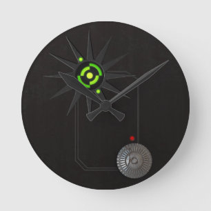 Cyberpunk-LED-Wall-Uhr Runde Wanduhr