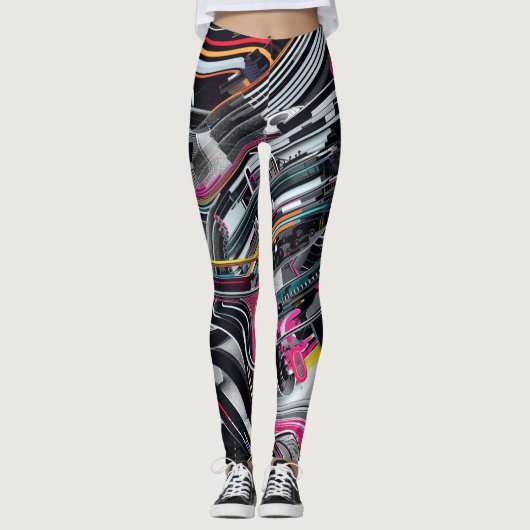 Cyberpunk-Leggings Leggings (Vorderseite)