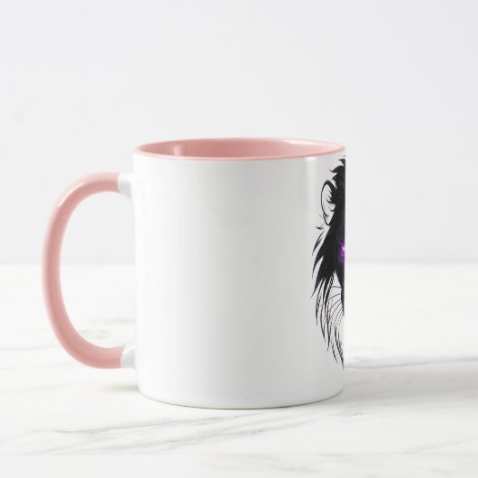 Cyberpunk Lion Tasse - Bold & Futuristic Coffee Cu (Links)