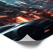 Cyberpunk Los Angeles Poster (Ecke)