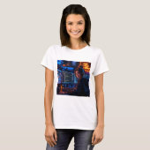 Cyberpunk-Mädchen-Coder-T-Shirt - Neon-Gaming-Ästh T-Shirt (Vorne ganz)