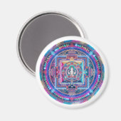 Cyberpunk Mandala Magnet (Vorderseite/Rückseite)