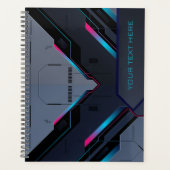 Cyberpunk-Mecha-Rüstung | Personalisierter Gamer-A Planer (Vorderseite)