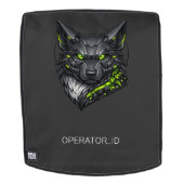 Cyberpunk Mecha Wolf Benutzer-ID Rucksack (Abnehmbare Front)