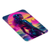 Cyberpunk Mermaid Flexible Foto Magnet (Rechte Seite)