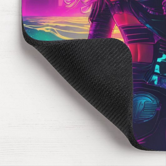 Cyberpunk Mermaid Mousepad (Ecke)
