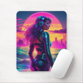 Cyberpunk Mermaid Mousepad (Mit Mouse)