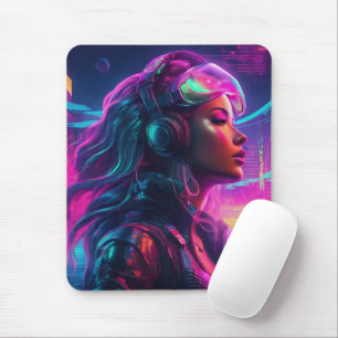 Cyberpunk Mermaid Mousepad