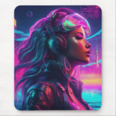 Cyberpunk Mermaid Mousepad (Vorne)