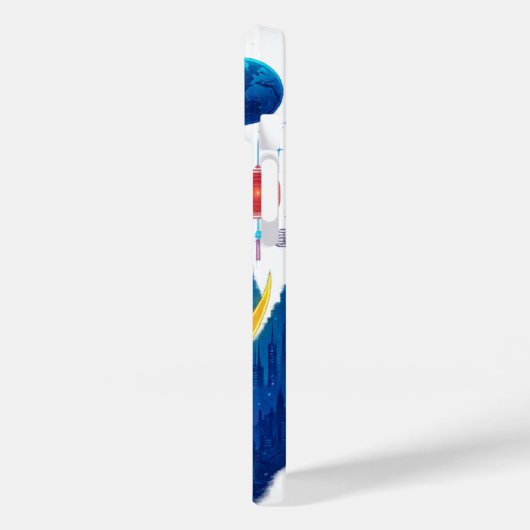 Cyberpunk Moon Rabbit - Mittelherbstfestival Case-Mate iPhone Hülle (Rückseite / Links)