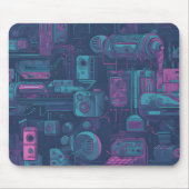 Cyberpunk-Muster Mousepad (Vorne)