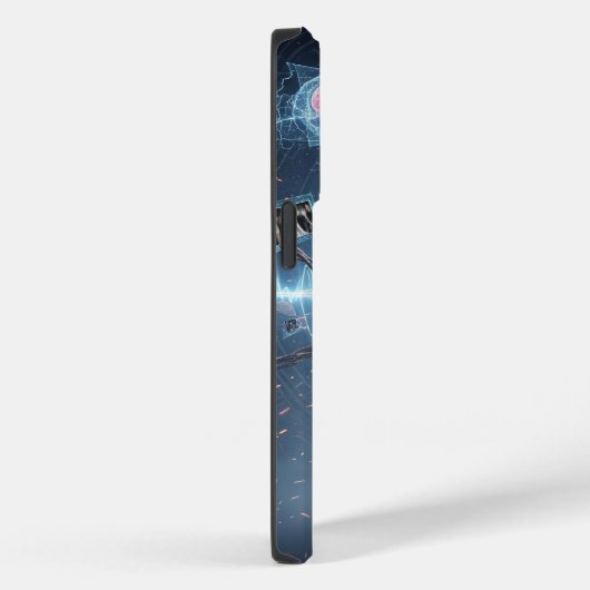 Cyberpunk Mystic | Techno Sorcerer Case-Mate iPhone Hülle (Rückseite / Rechts)