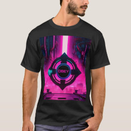 Cyberpunk-Neon-Dystopie-Sci-Fi-Stadt T-Shirt