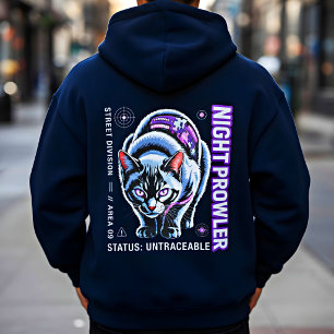 Cyberpunk-Neon-Katze - für Gamer-Liebhaber und Tec Hoodie