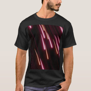 Cyberpunk-Neon-Lichtspuren Abstract Grafik T-Shirt