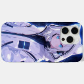 Cyberpunk Neon Puls Anime Mädchen Case-Mate iPhone Hülle (Rückseite (Horizontal))