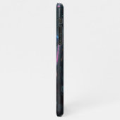 Cyberpunk Neon Spaceship Handy-Fall iPhone Hülle (Linke Seite)